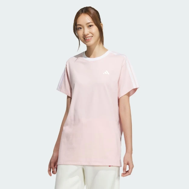 adidas/阿迪达斯【商场同款】女子欧若风宽松休闲运动短袖T恤JY7614