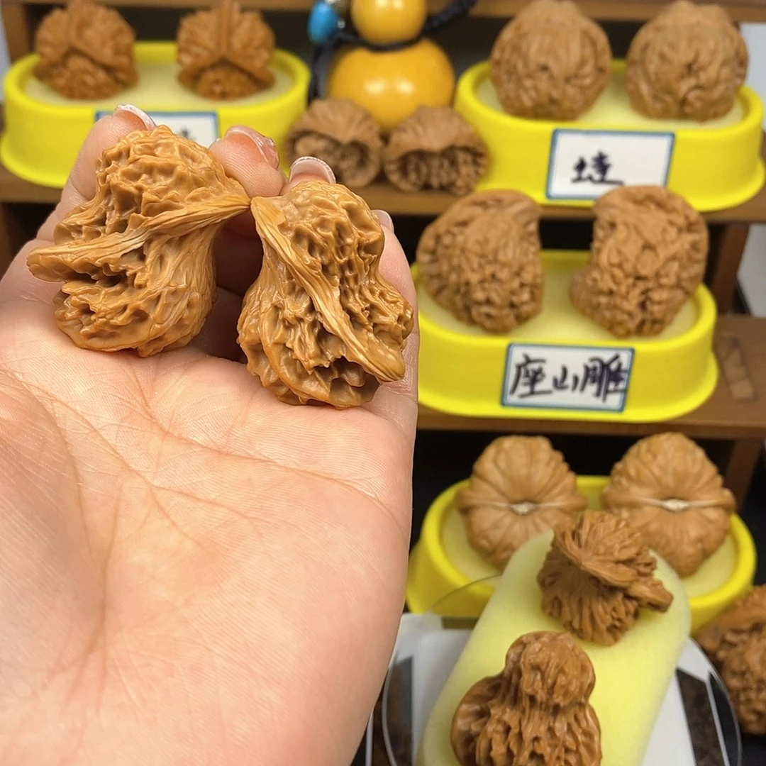 核桃小鸟 文玩/木作/... 文玩把件