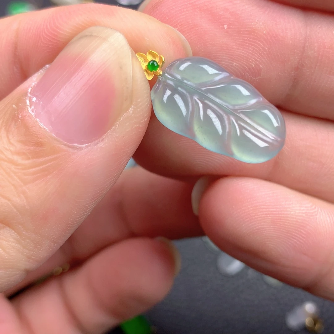 【闪购商品】翡翠18K金镶嵌颈饰翡翠