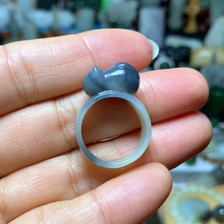 和田玉未镶嵌戒指