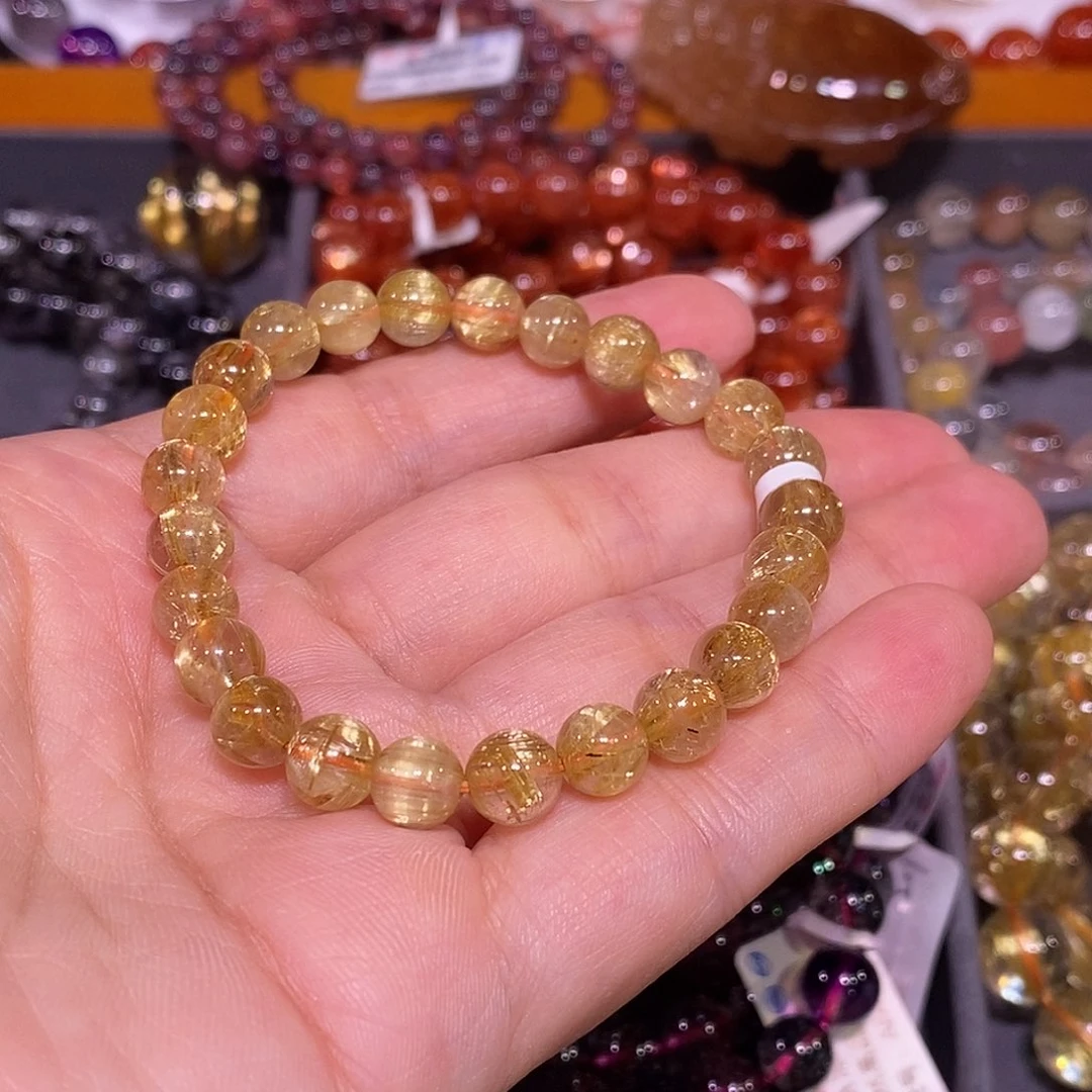 水晶手链未镶嵌金钛晶7