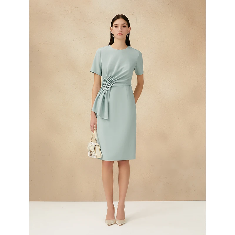 Song of Song歌中歌2025年夏新款薄荷绿连衣裙5C65205500