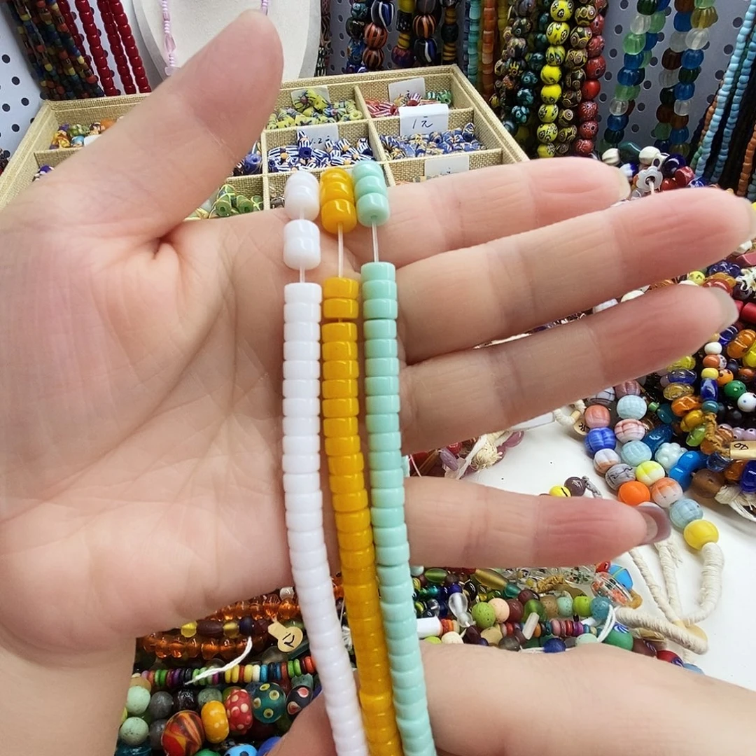 琉璃颈饰国产直切一条8元，077