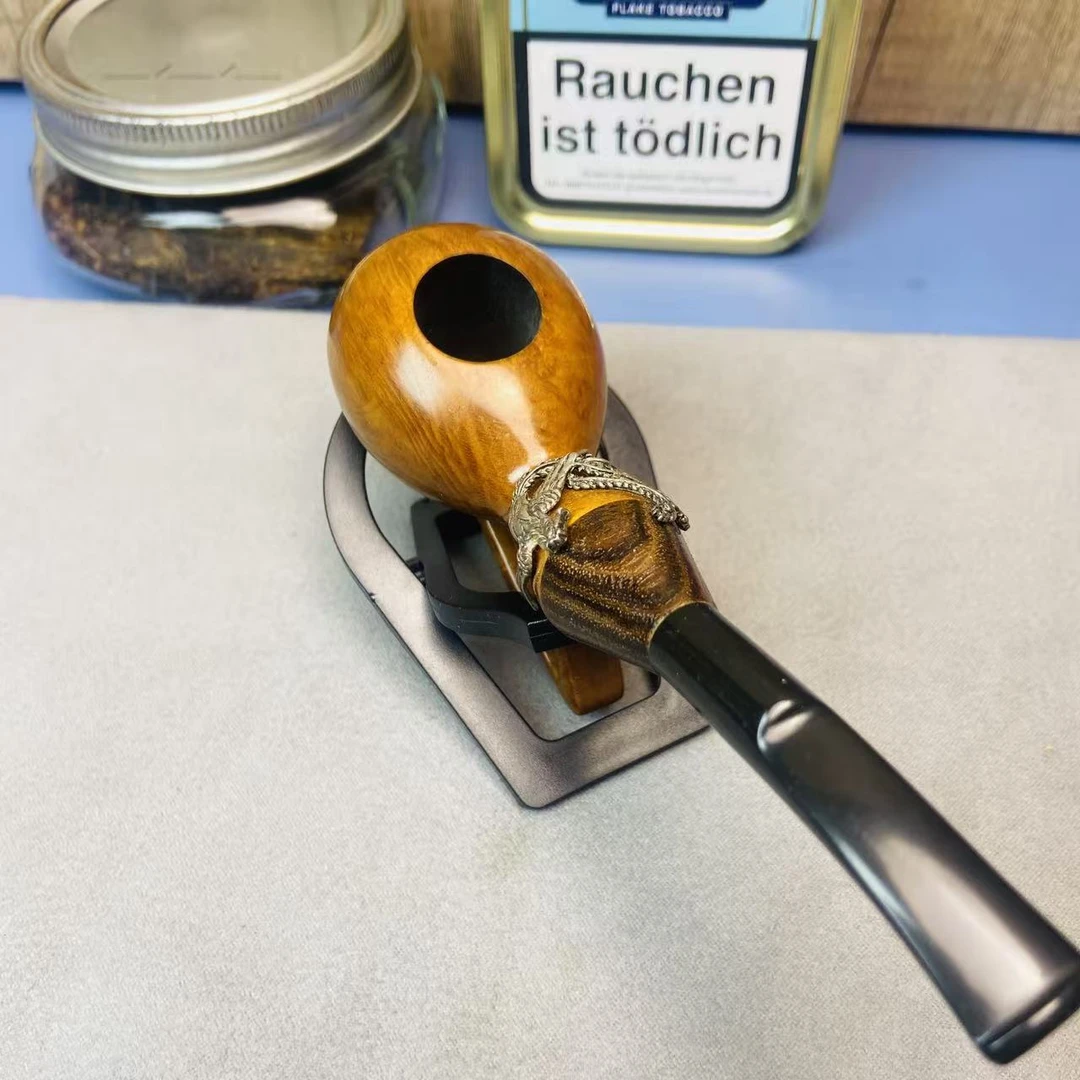 异形龙蛋--意大利进口石楠木精品手工烟斗3mm烟道