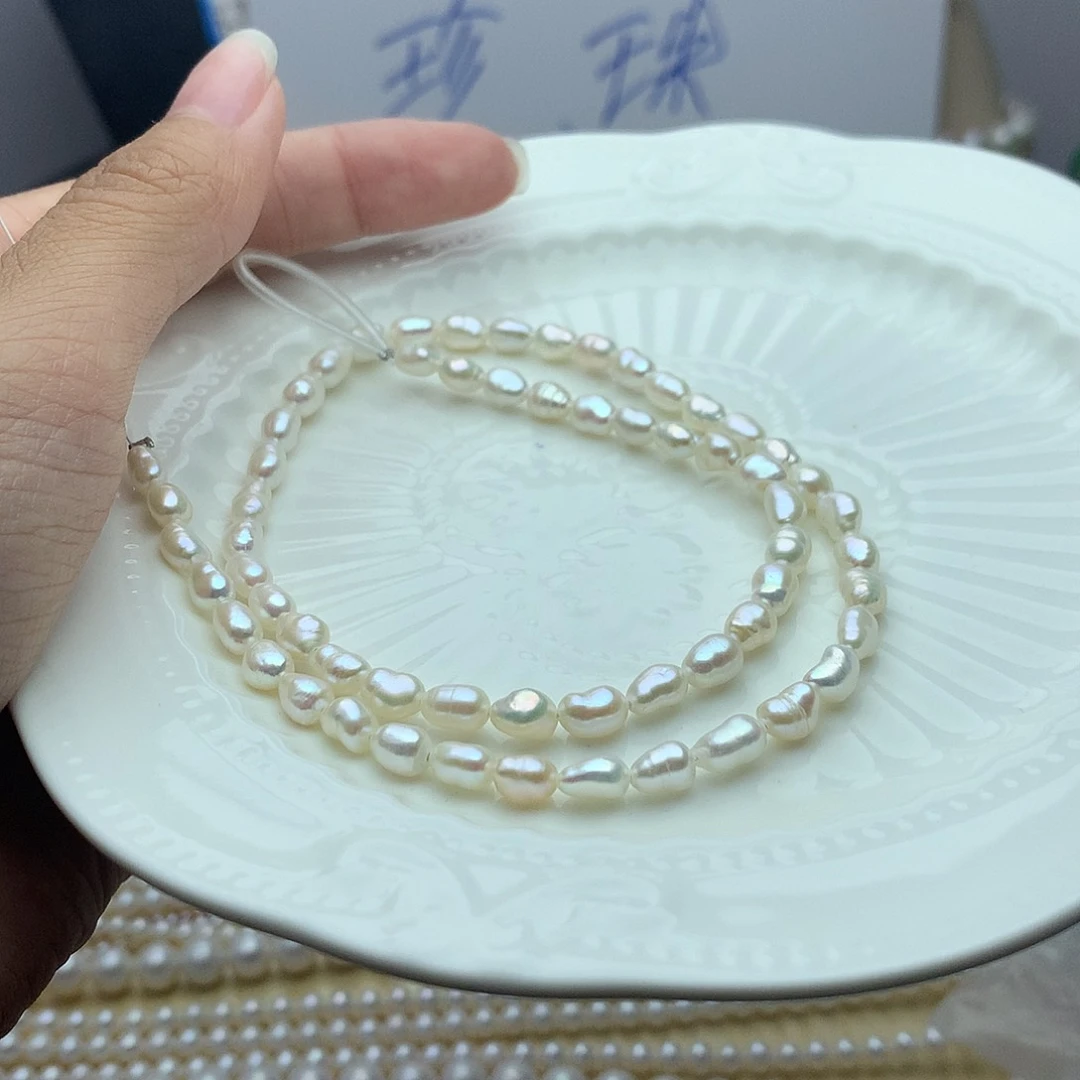 未镶嵌淡水珍珠4-5a193项链