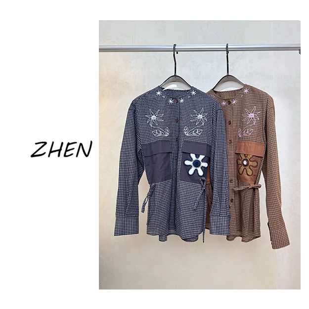 【ZHEN】25K01343  2025新款时尚气质休闲百搭衬衫上衣女