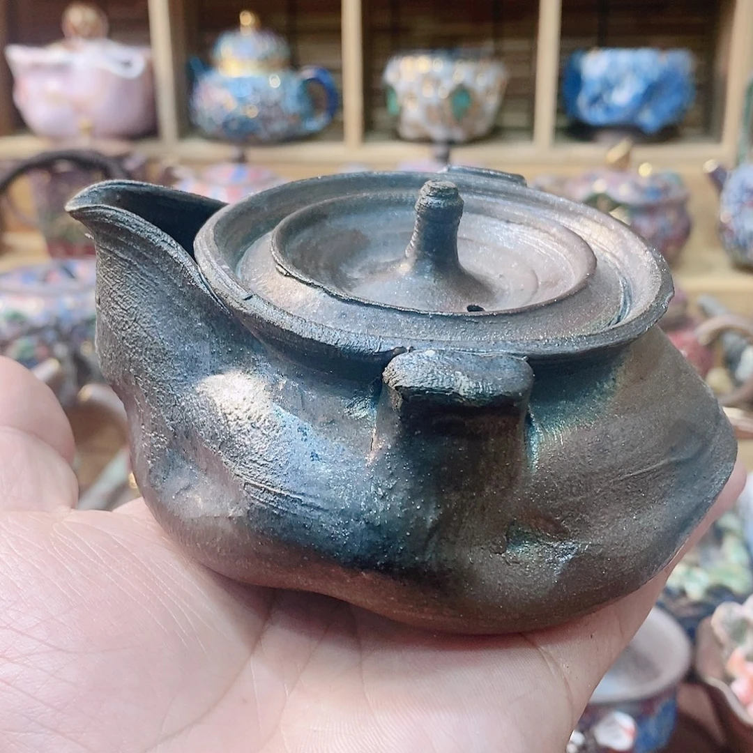 粗陶志野柴烧茶器