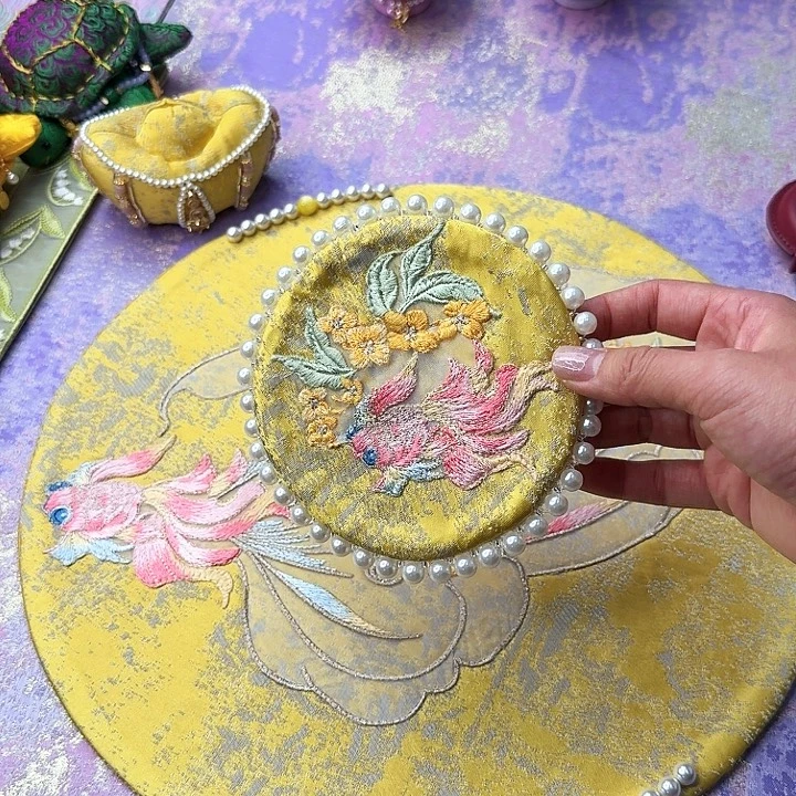 小圆杯垫 桂花鱼茶席