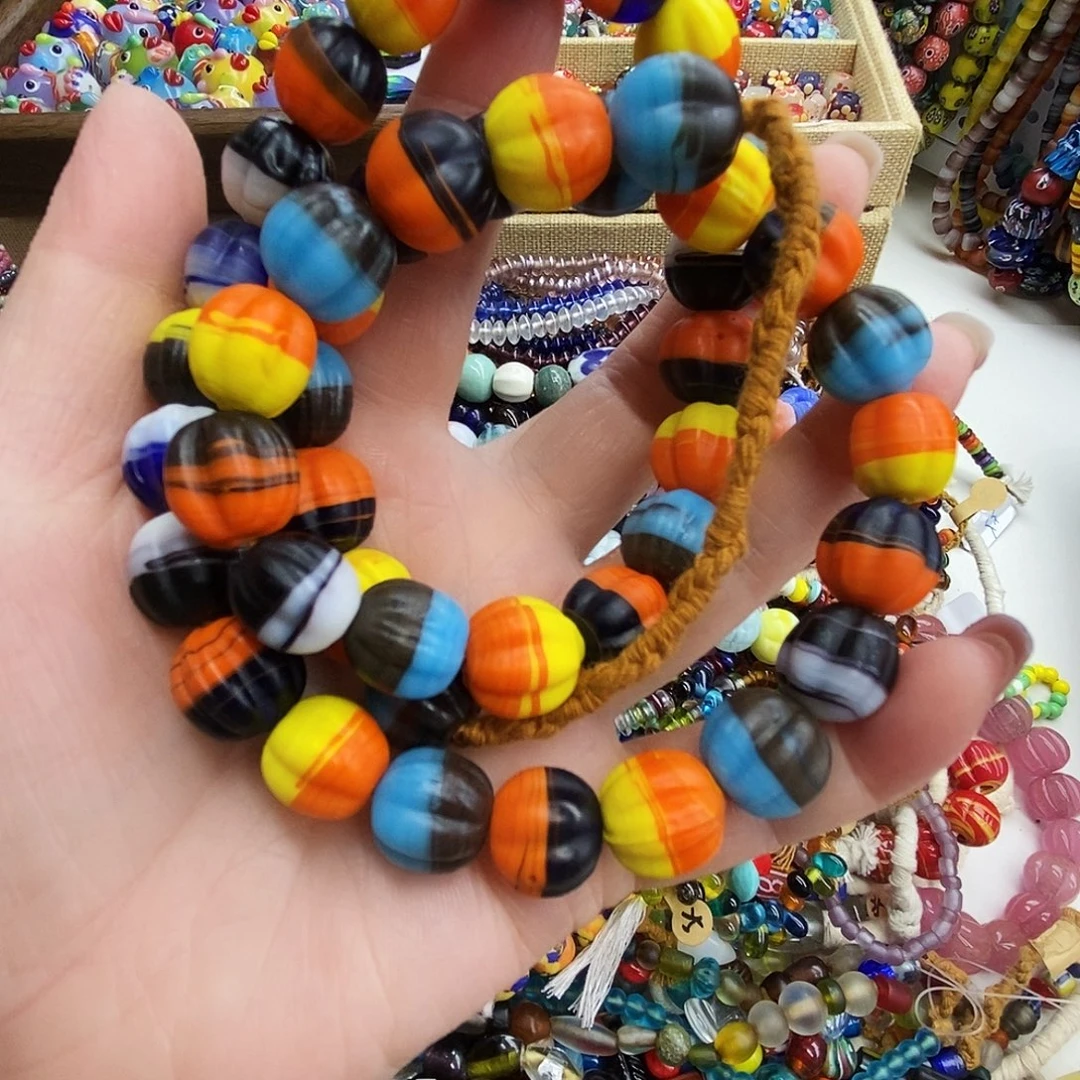 颈饰琉璃尼泊尔彩瓜