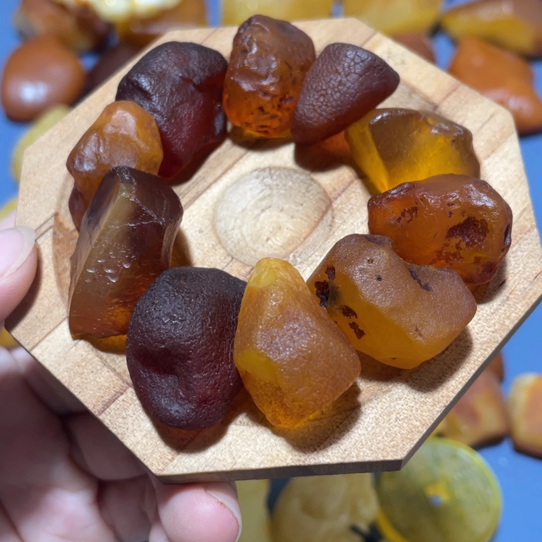未镶嵌定制蜜蜡手串