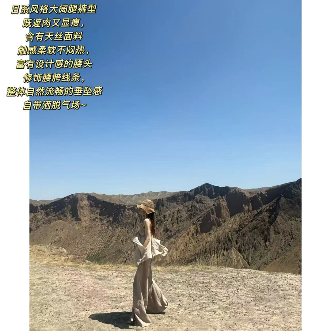 徐秋阳   日系天丝裤  秋季新款百搭时尚休闲显瘦休闲裤13230