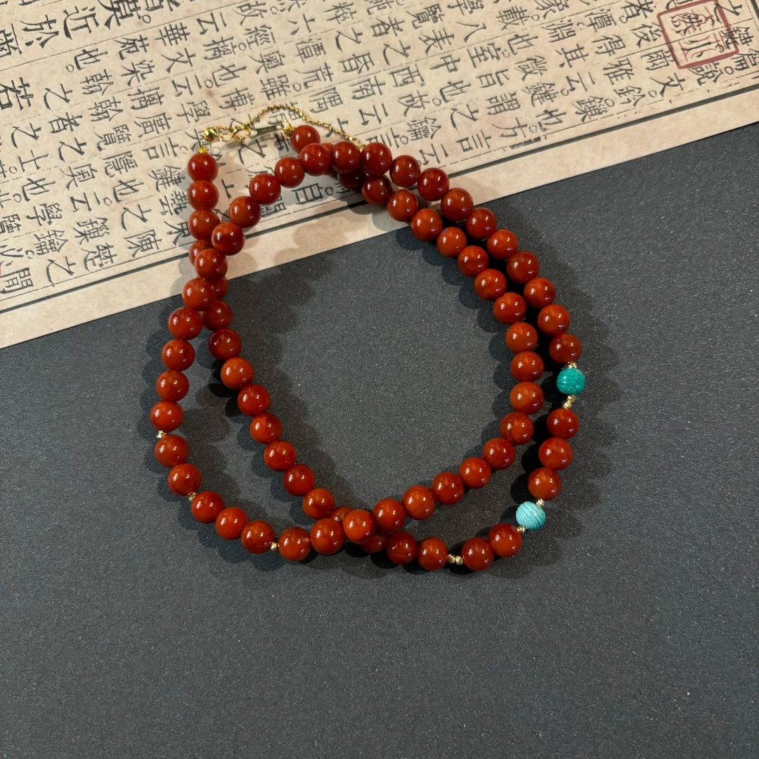 18K南红项链 多样性发一 21LGYL-130