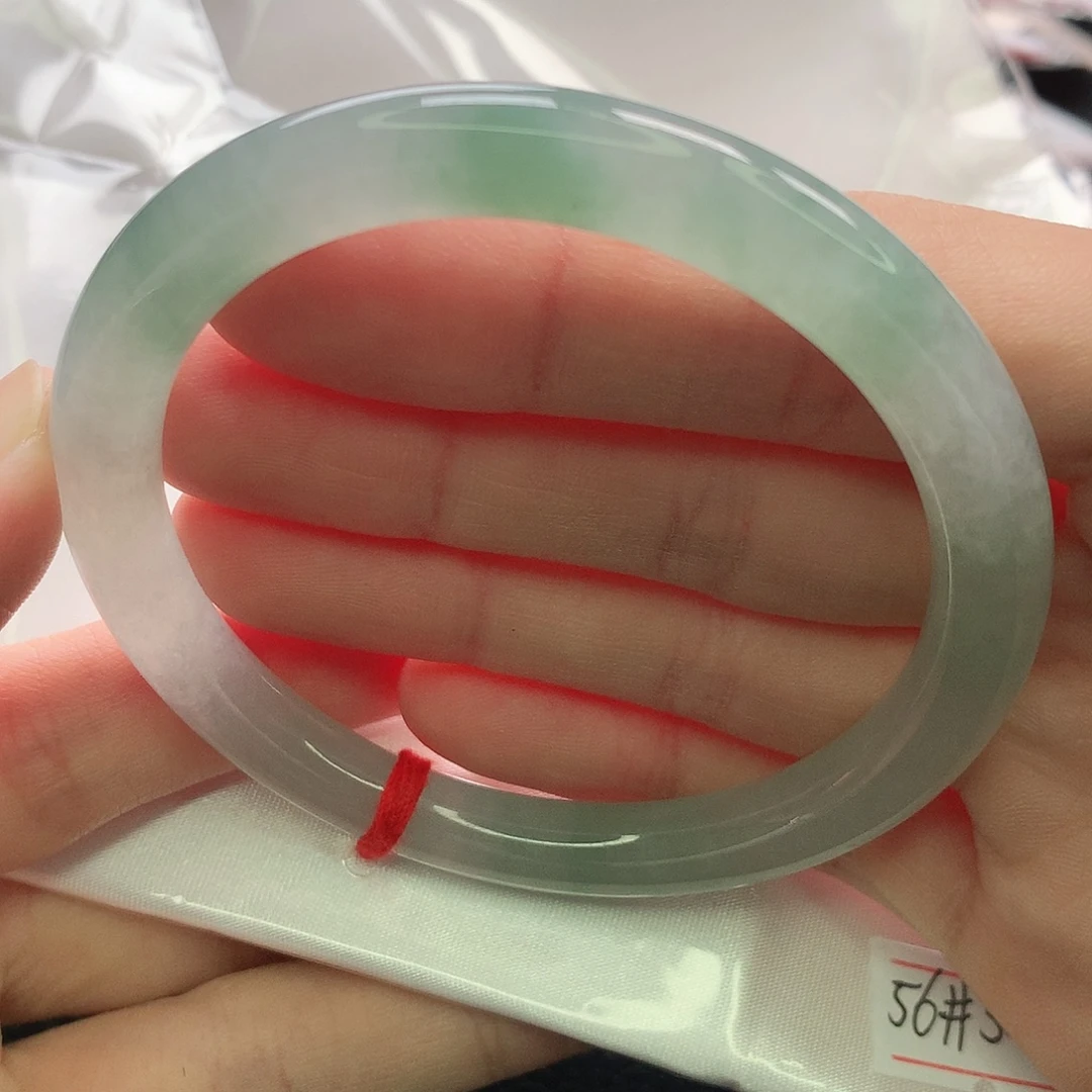 翡翠未镶嵌手镯缅甸5657叮当