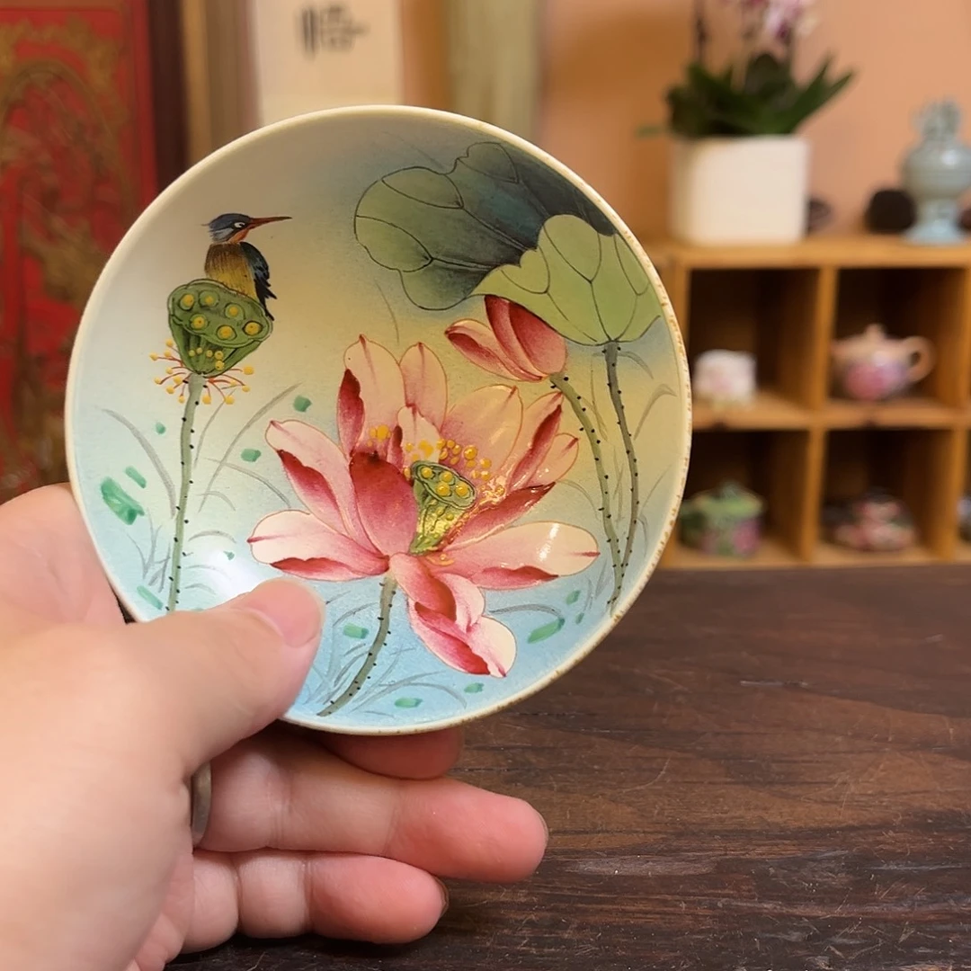 柴烧手工手绘陶瓷