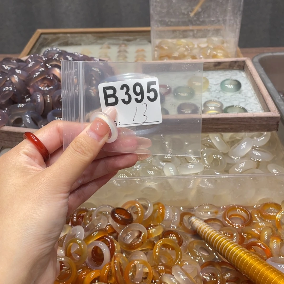 玛瑙/玉髓未镶嵌戒指395