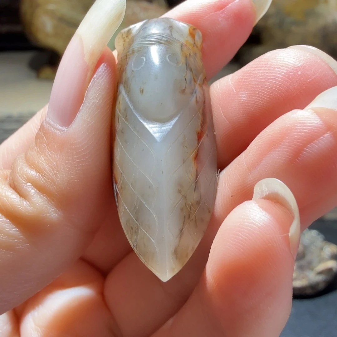 荣***堂和田玉未镶嵌挂件