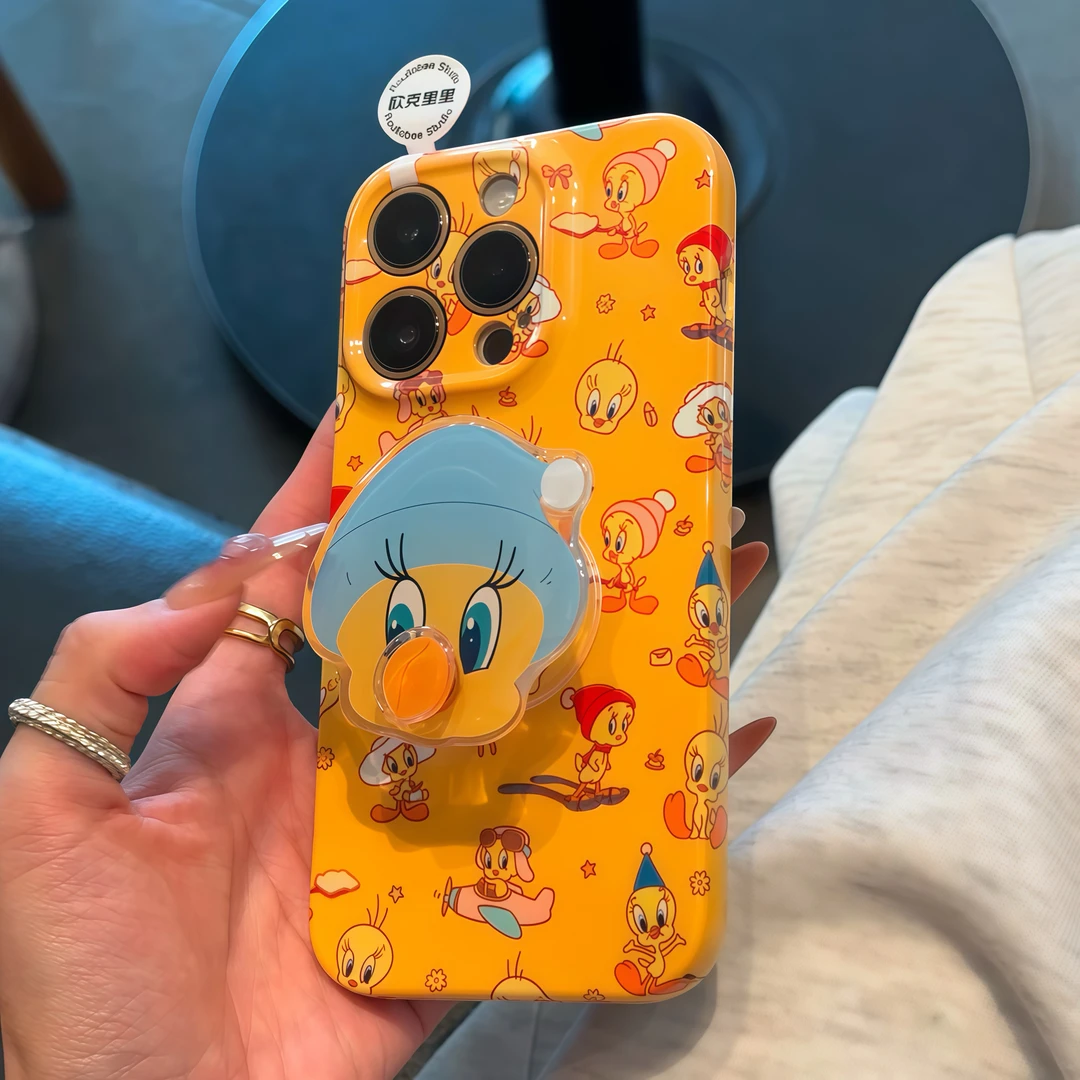 BANCA可爱小崔弟转动支架适用苹果16手机壳华为P70oppo小米vivo