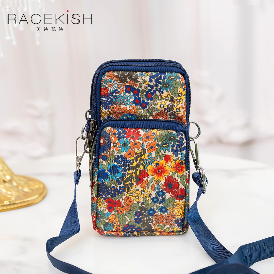 Eacekish竖款手包款防尘印花手机包多功能挂脖小包包时尚