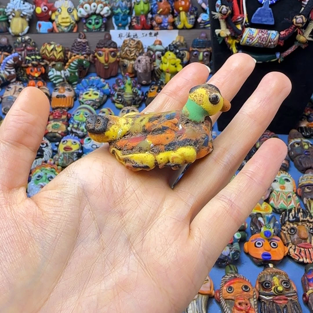 琉璃非金属玻璃颈饰老鸟