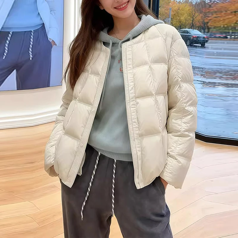 纯色潮流短款保暖棉服女2026冬季新款韩系百搭极简风棉袄长袖外套