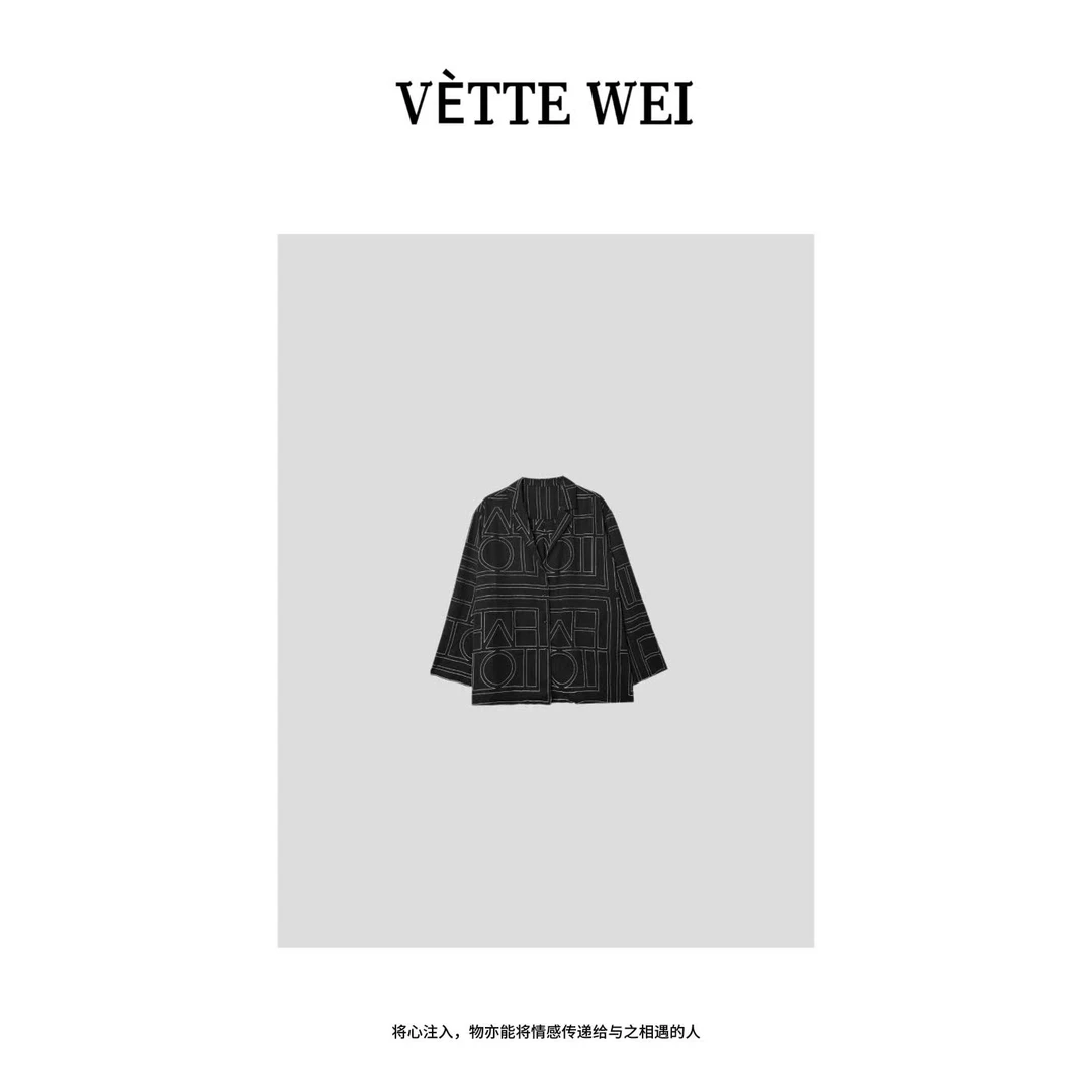 VÈTTE  WEI   “极简为型”刺绣睡衣式衬衫  86175