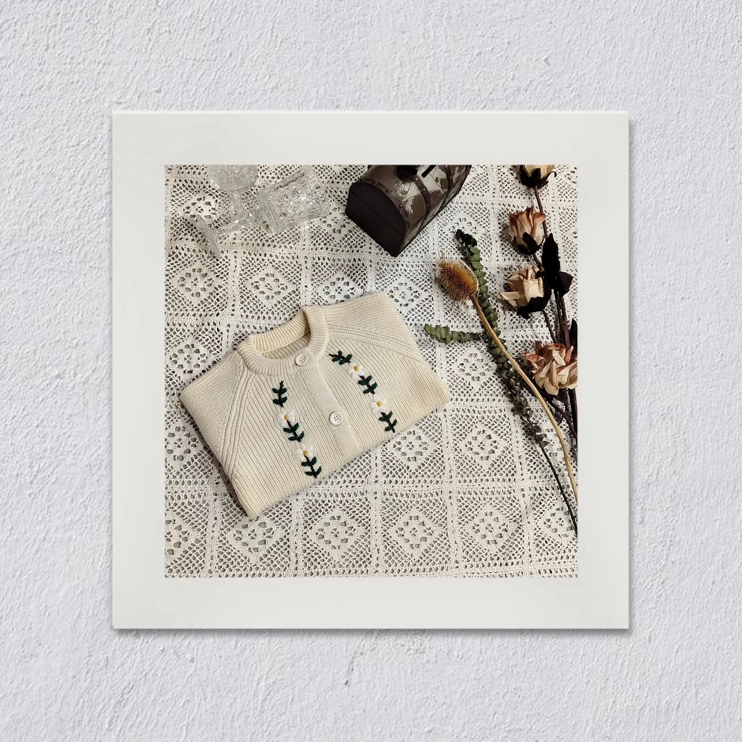 D411女童秋冬洋气时尚韩版简约百搭款针织上衣