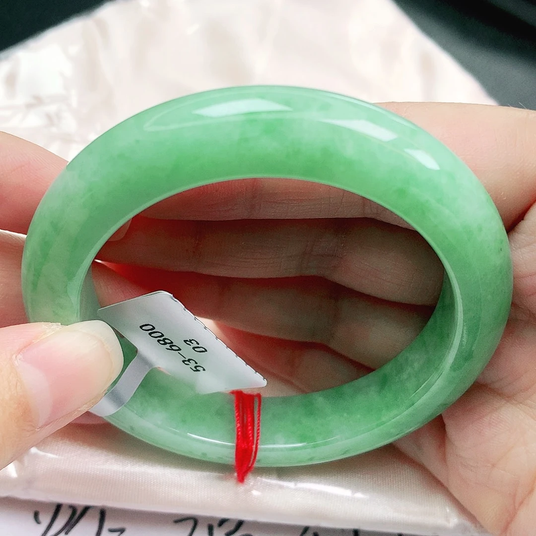 翡翠未镶嵌手镯缅甸天然A货翡翠手镯