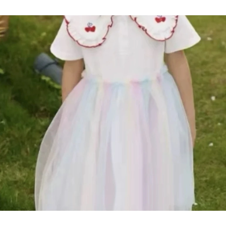 XH 大庆仓【其】8222221031女童洋气夏款连衣裙 （库位V2）