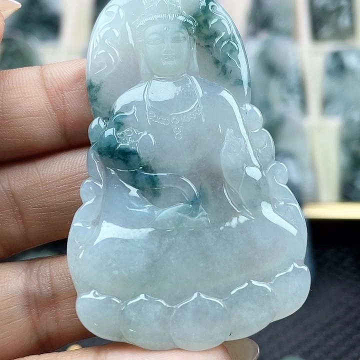 颈饰未镶嵌翡翠天然翡翠素衣