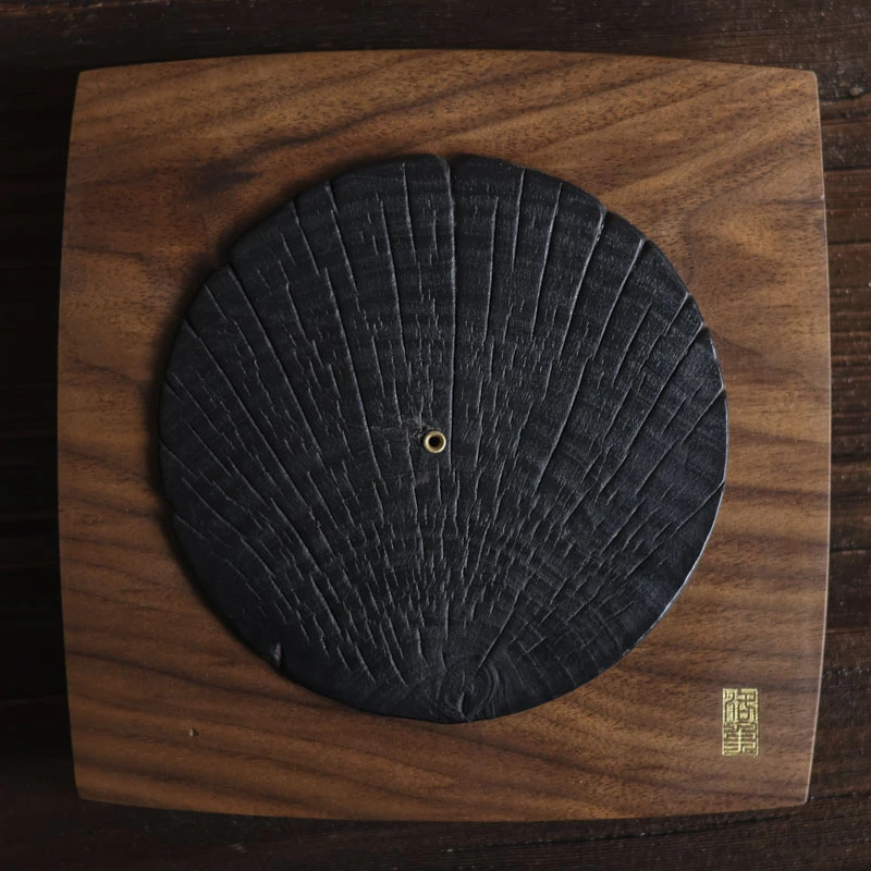 【悦生活】南美胡桃木-壶承-直径17.5CM（Q2415）