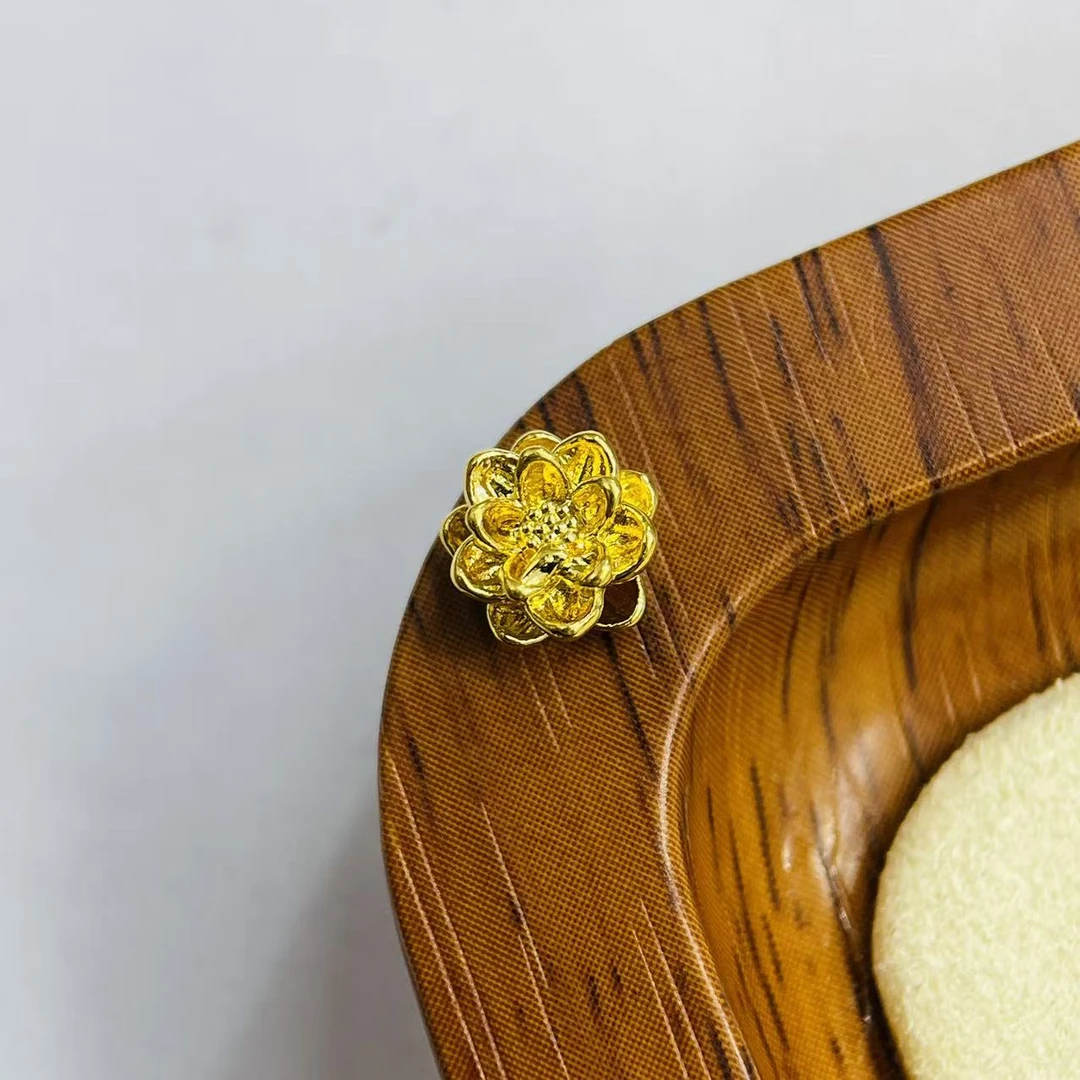 吴芳芳黄金足金999-7mm莲花DP0017-0120