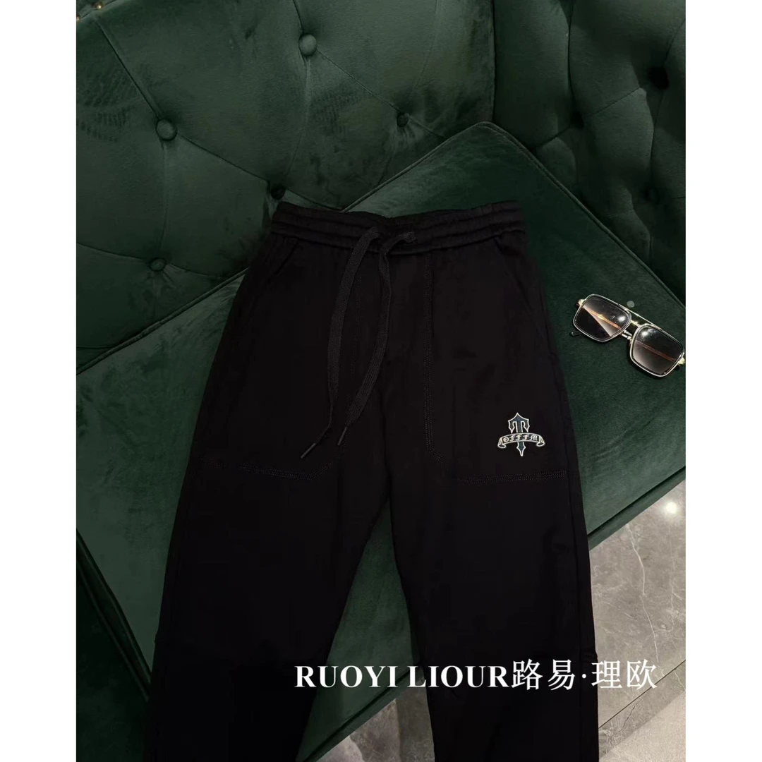 【路易理欧】欧货时尚潮流商务纯色修身冬季百搭休闲裤3126