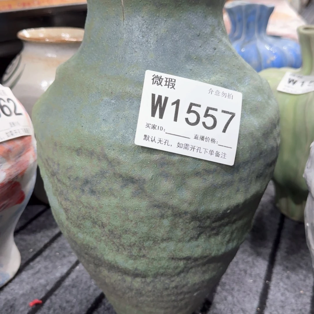 摆件石***朵景德镇高温花瓶编码1557默认无孔