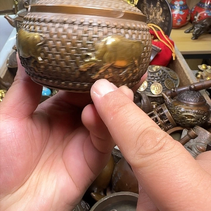 铜器办公室茶室摆件