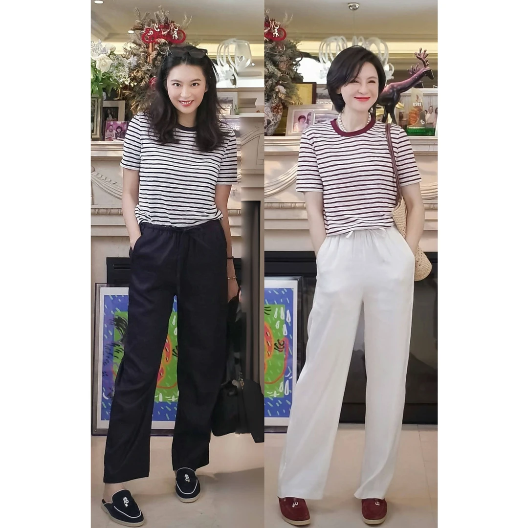 我是摩羯 都市航海 时尚休闲百搭罗纹圆领夏条纹短袖T恤