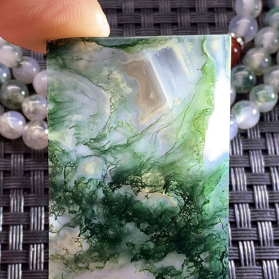 未镶嵌颈饰玛瑙/玉髓旧***山