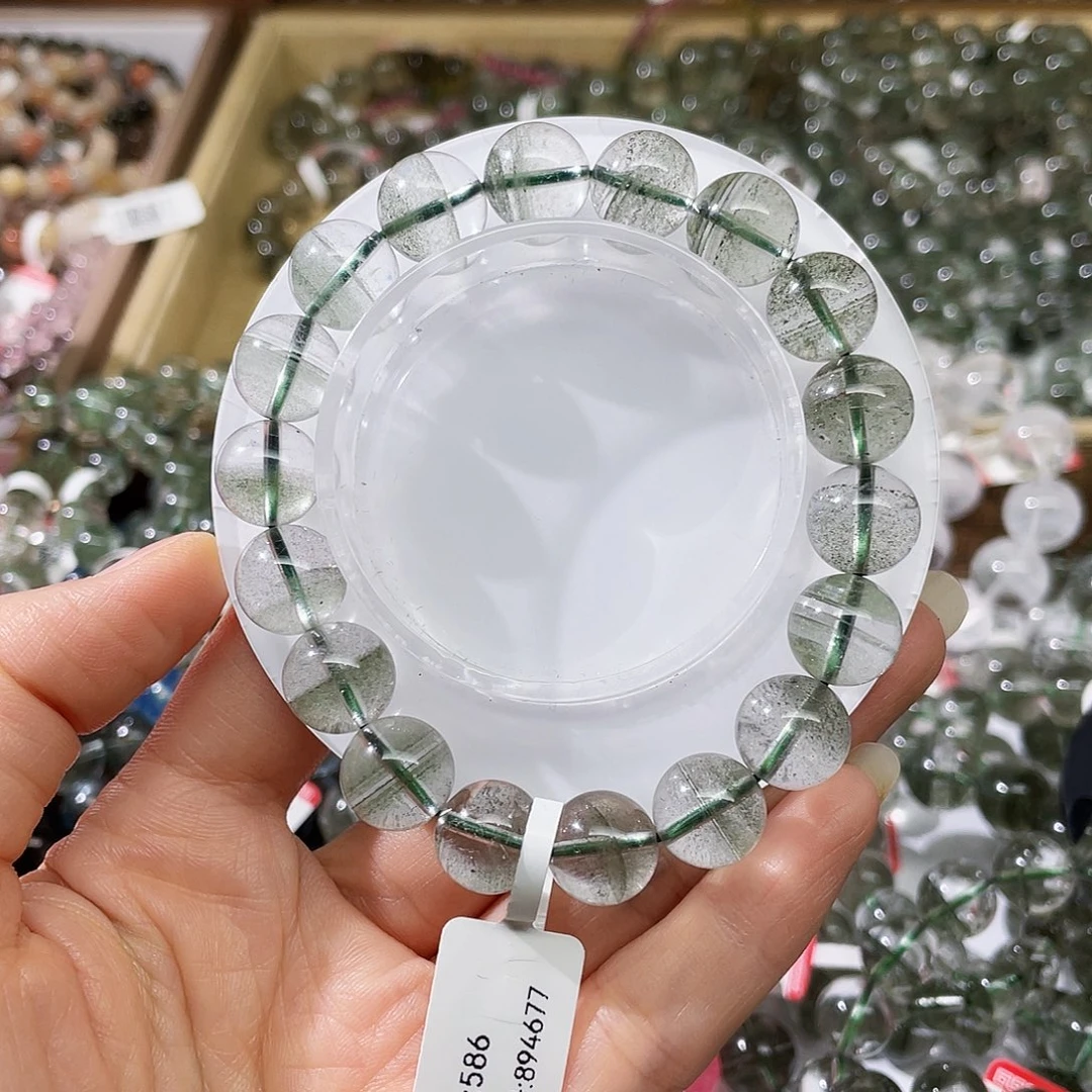 未镶嵌手链水晶绿幽灵11.9m