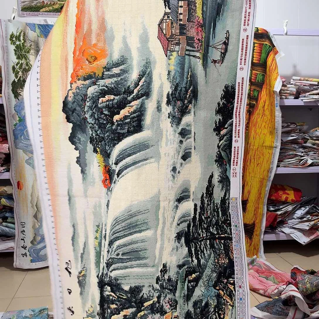棉十字绣成品出售