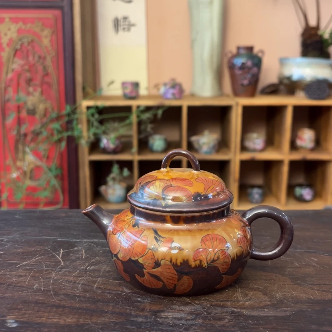 柴烧手工手绘陶瓷