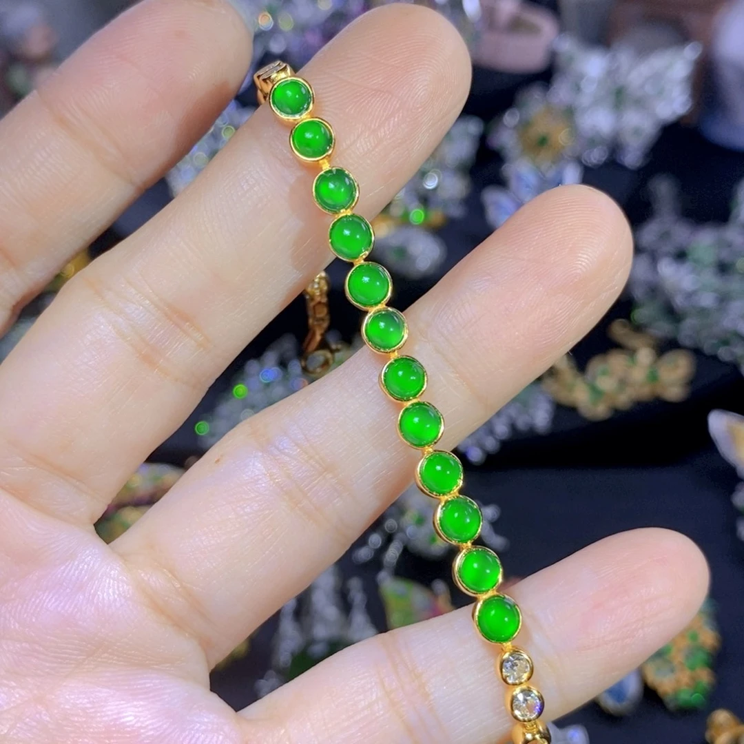翡翠合金吊坠(不含链)天然翡翠