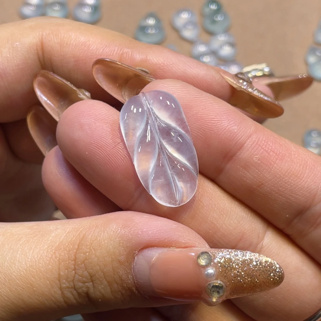 定制翡翠未镶嵌叶子