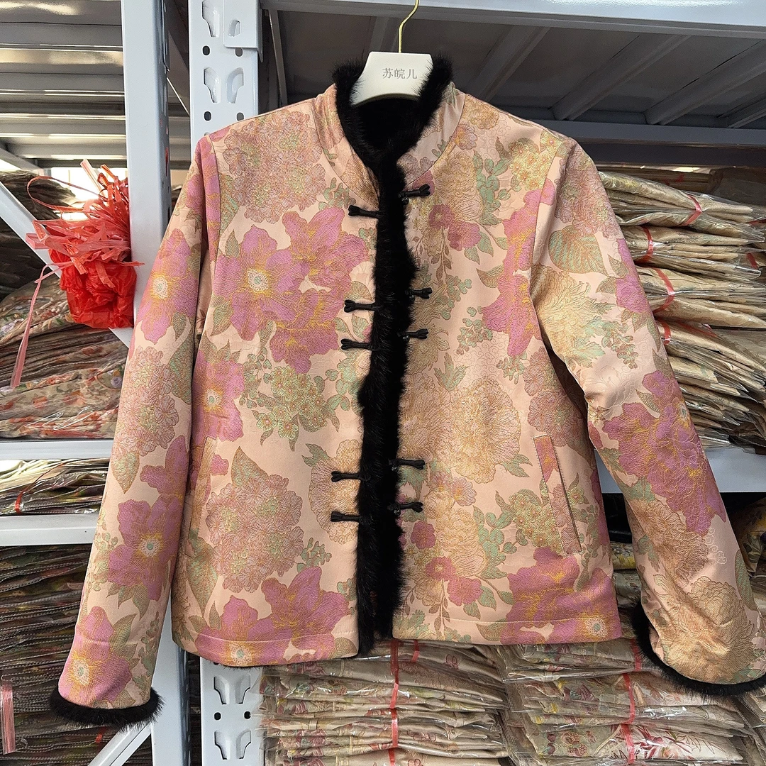 粉牡丹加厚外套【