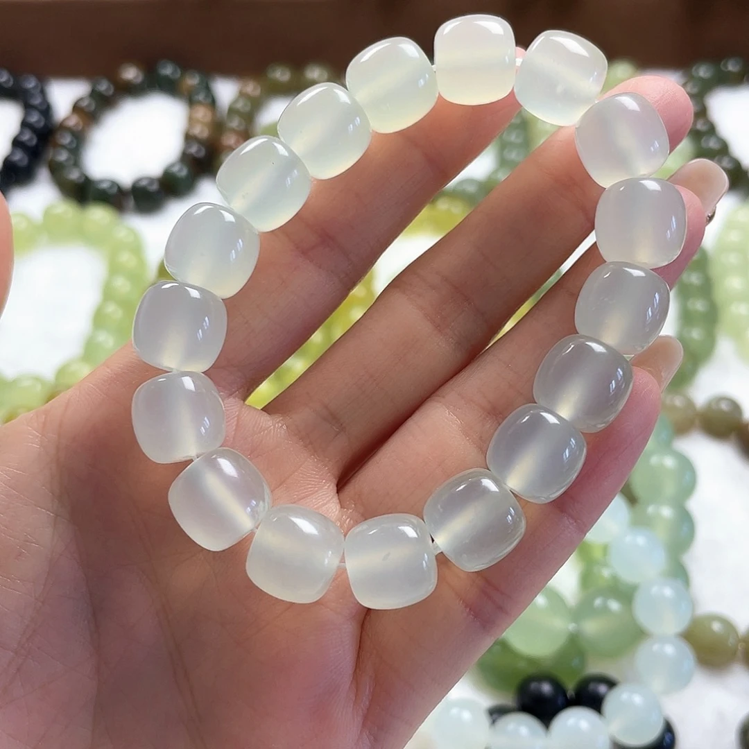 未镶嵌蛇纹石玉手串