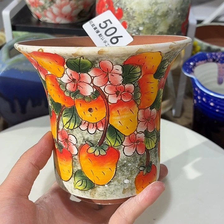 花盆花盆花盆手绘微瑕