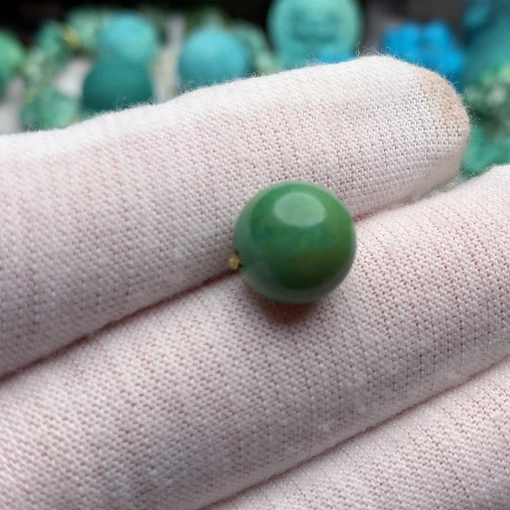 绿松石未镶嵌珠宝奇石10.6mm