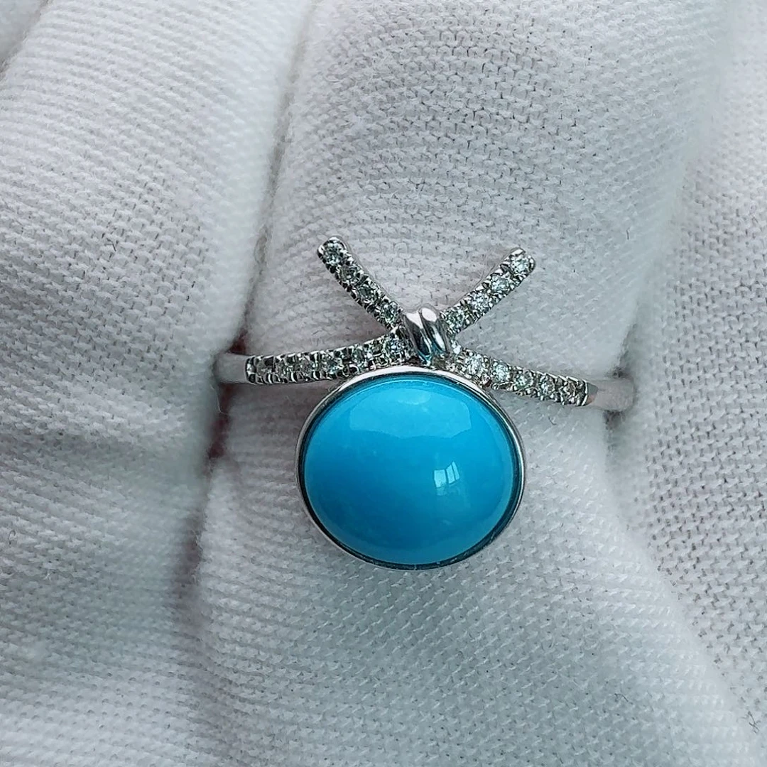 银S925镶嵌绿松石珠宝奇石