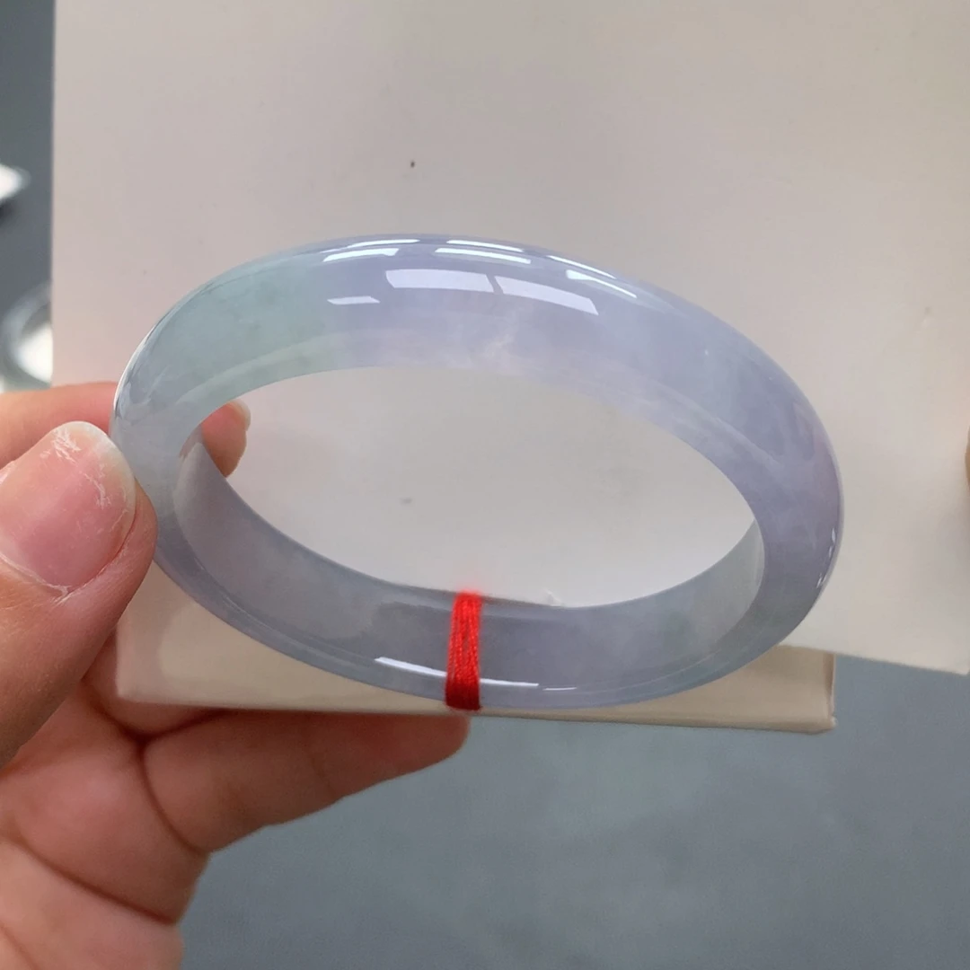 翡翠未镶嵌手镯52号52+贵妃冰葡萄紫