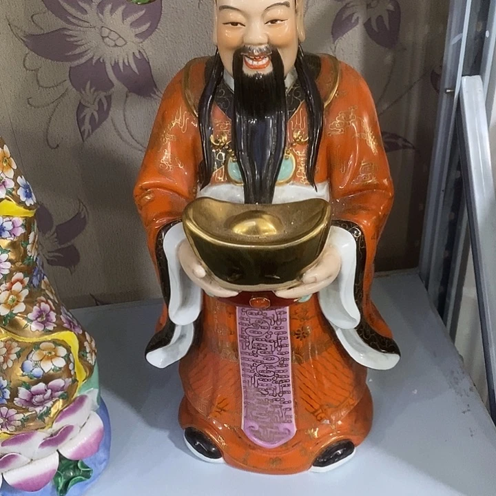 泥塑修***0财神