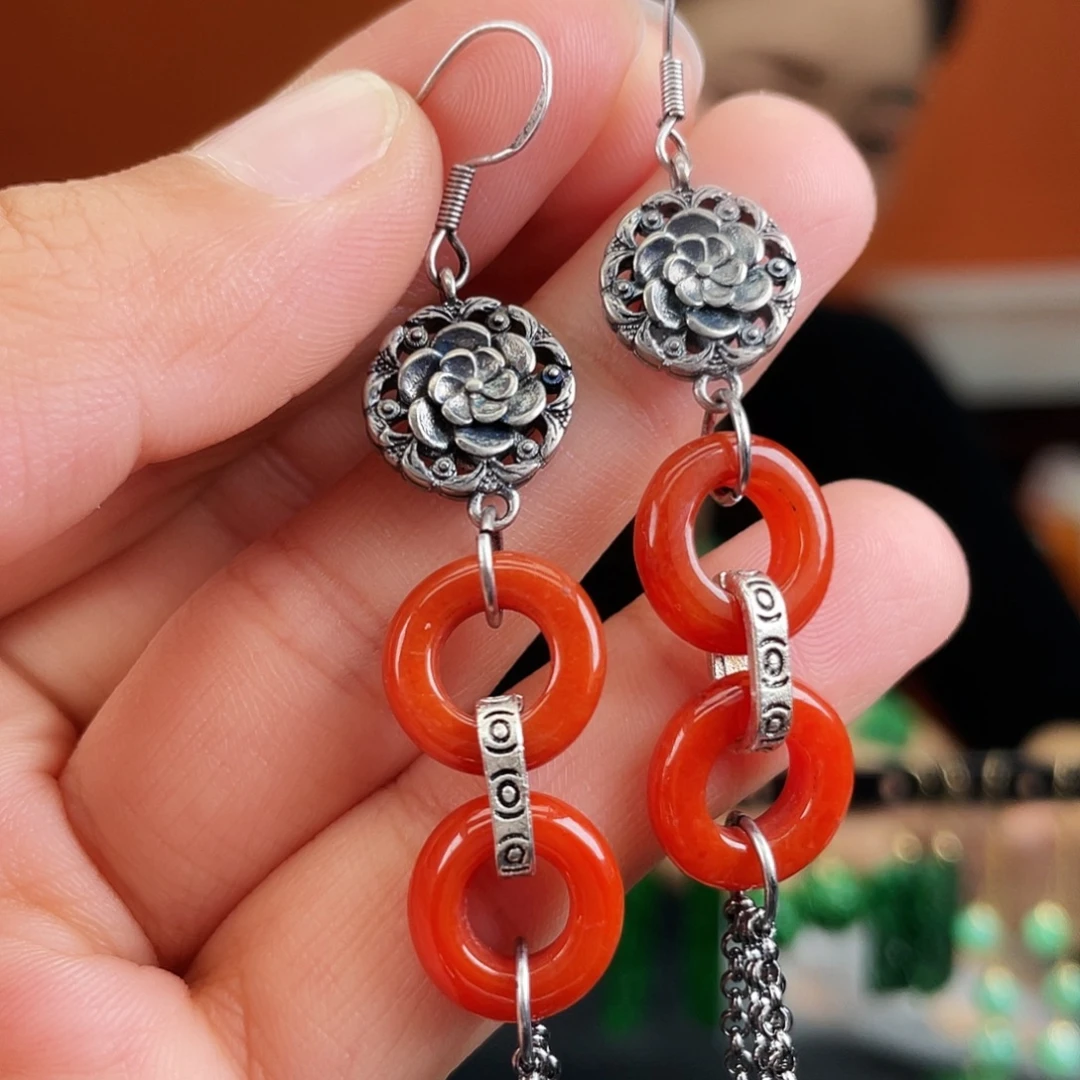 翡翠未镶嵌耳饰饰品