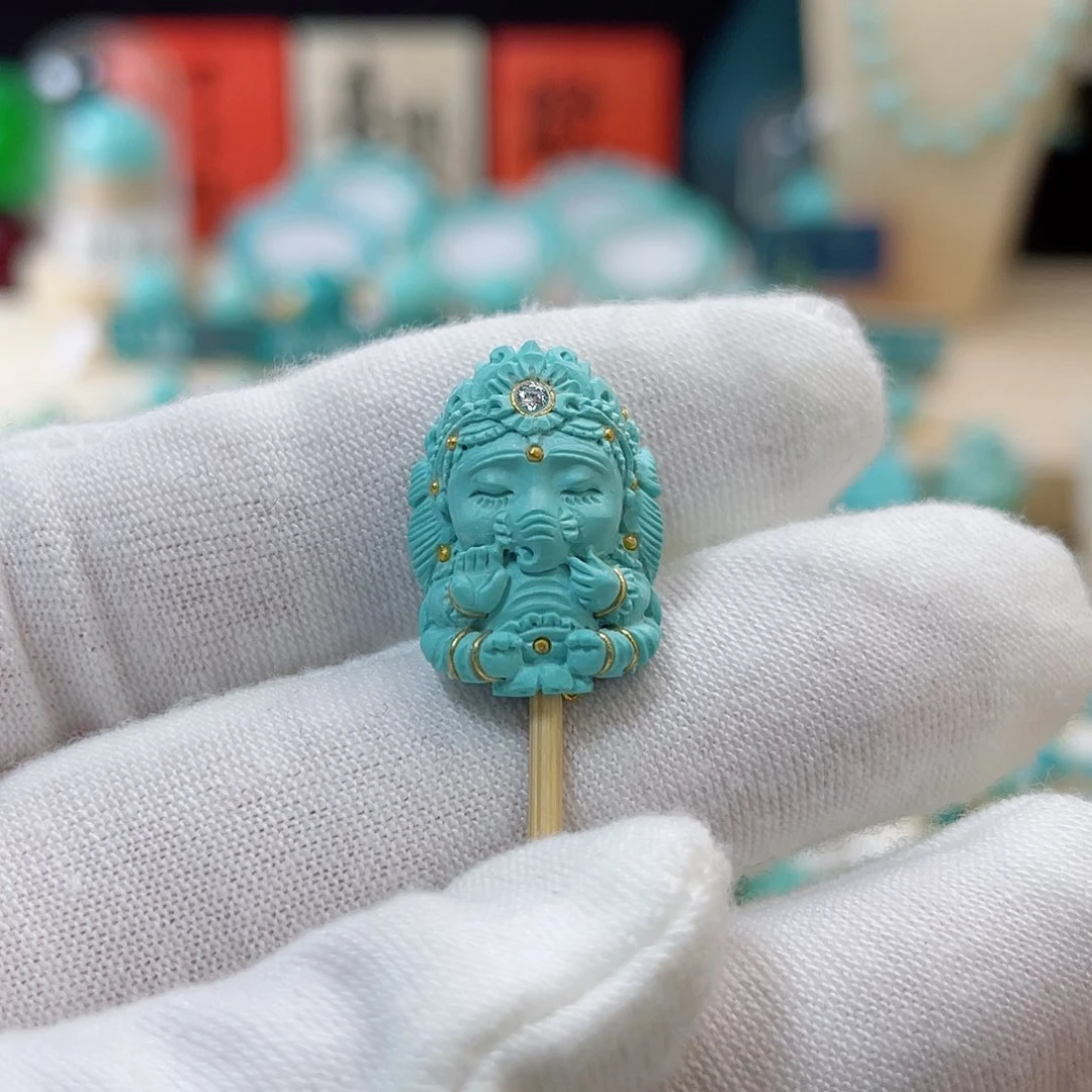 绿松石珠宝奇石未镶嵌